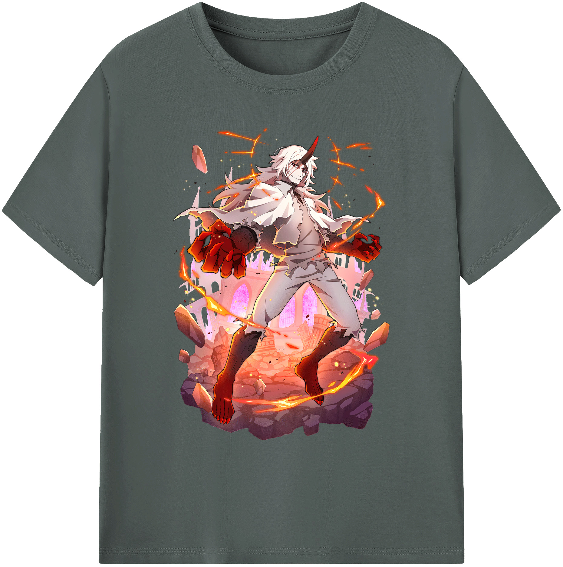 （画像用） 文豪ストレイドッグス Bungo Stray Dogs 綿100％ メンズ半袖Tシャツ｜肌触りやわらか＆通気性